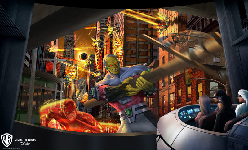 Illustration for article titled Warner Bros.' Abu Dhabi Theme Park Is Going to Have Some Wild Superhero Rides